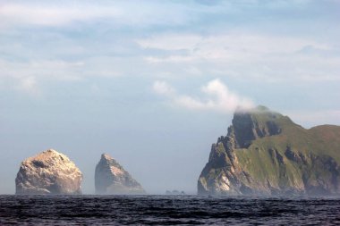 The cliffs of Saint Kilda archipelago, Outer Hebrides, Scotland clipart