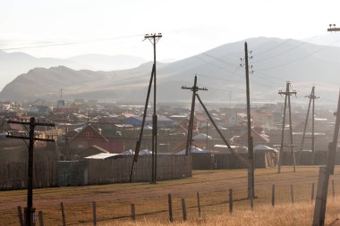 Ulaanbaatar yakınlarındaki Ger ilçesi, Moğolistan