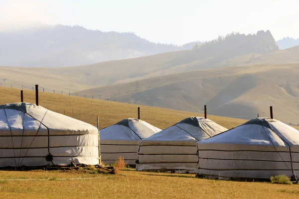 stock image A traditional Yurt or Ger in the area of Gorkhi-Terelj National Park, Mongolia