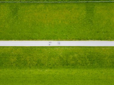 Açık deniz seviyelerine karşı koruyucu bir lezbiyenin havadan görünüşü, Hollanda