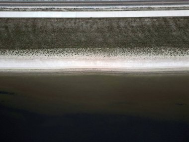 Açık deniz seviyelerine karşı koruyucu bir lezbiyenin havadan görünüşü, Hollanda