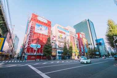 Akihabara, Tokyo 'nun Renkli Gündüz Görünümü