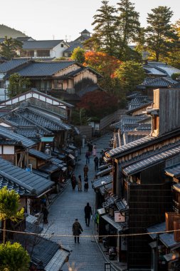 Kyoto 'daki tarihi Ninenzaka' nın gündüz manzarası