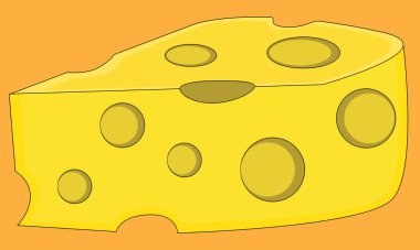 Arka planda peynirin vektör sanatı.