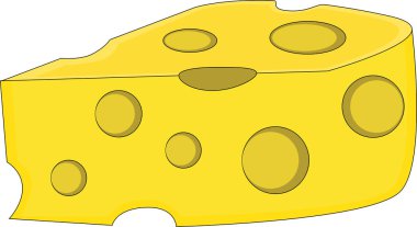 Bir peynir vektör sanatı.