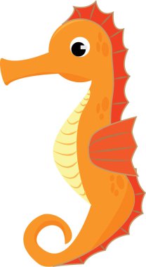 Bir deniz atı vektör sanatı.