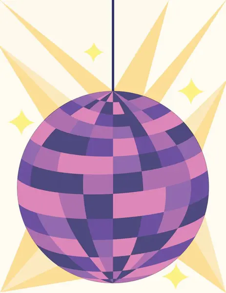 Bir disko topunun vektör sanatı.