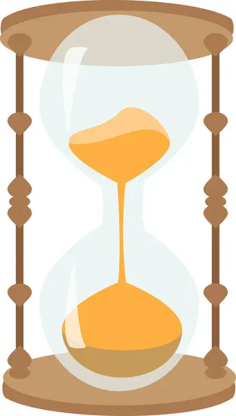 Bir kum saatinin vektör sanatı.