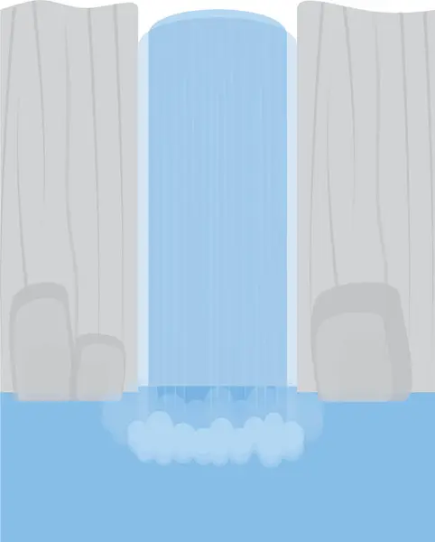 Bir su düşüşü vektör sanatı. 