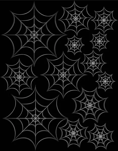 Örümcek ağlarının vektör sanatı. 