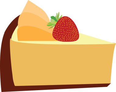 Bir cheesecake çizimi.