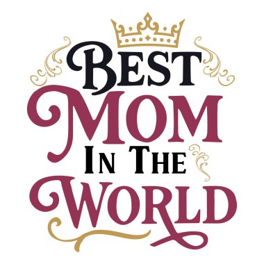 Zarif bir taç ve dekoratif girdaplarla 