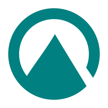 Minimalist tarzda modern bir geometrik logo. Çember ve eşkenar üçgenin kombinasyonu uyumu, dengeyi, bütünlüğü ve ileri hareketi sembolize eder..