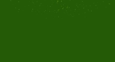 Yeşil ekrana düşen ıssız kar. 3d görüntüleme... düşen kar yeşile izole edilmiş (Döngü 4k + Chroma anahtarı).