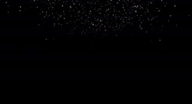 Kar taneleri, kar yağışı, siyah arka planda. Gerçekçi kar, kusursuz döngü animasyonu yapar. Düşen kar taneleri siyah arka planda izole edilmiş. 3d görüntüleme... düşen kar yeşile izole edilmiş (Döngü 4k + Chroma anahtarı)