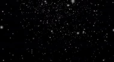 Kar taneleri, kar yağışı, siyah arka planda. Gerçekçi kar, kusursuz döngü animasyonu yapar. Düşen kar taneleri siyah arka planda izole edilmiş. 3d görüntüleme... düşen kar yeşile izole edilmiş (Döngü 4k + Chroma anahtarı)