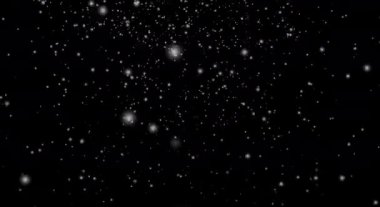 Kar taneleri, kar yağışı, siyah arka planda. Gerçekçi kar, kusursuz döngü animasyonu yapar. Düşen kar taneleri siyah arka planda izole edilmiş. 3d görüntüleme... düşen kar yeşile izole edilmiş (Döngü 4k + Chroma anahtarı)