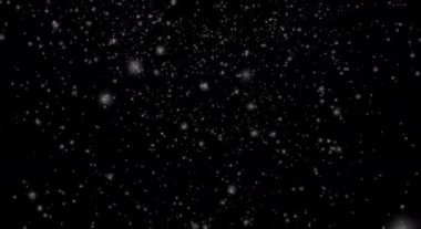 Siyah arka planda kar yağışı. Gerçekçi kar, kusursuz döngü animasyonuna dönüşür. Düşen kar taneleri siyah arka planda izole edilmiş. 3d görüntüleme... düşen kar yeşile izole edilmiş (Döngü 4k + Chroma anahtarı).