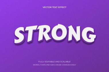 STRONG Düzenlenebilir Metin Efekti Güçlü Cesur Tipografi Biçimi