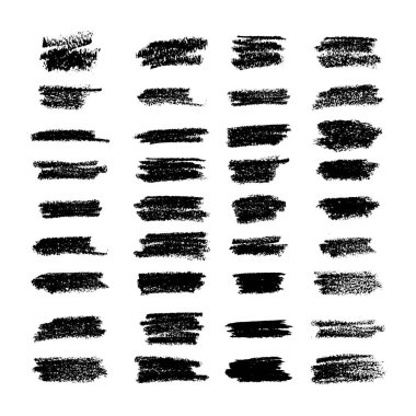 Fırça Simgesi Set Vektör Tasarımı.