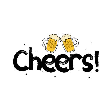 Fırça darbesi Kaligrafi Metin Vektörü Tasarımı. 