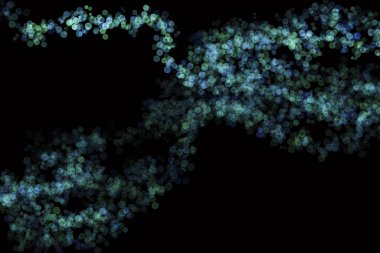 Bokeh ışıkları Yeşil, Mavi renk, Siyah Arkaplan, Soyut Görüntü, Parıltı, Odaklanmamış, Noktasız Benek Şablonu, Yaratıcı, Resimli Tasarım