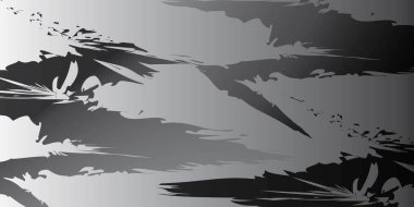 An abstract grayscale composition with sweeping brush-like forms. This piece evokes a sense of movement and contrast, blending sharp edges and soft gradients in a balanced visual rhythm.