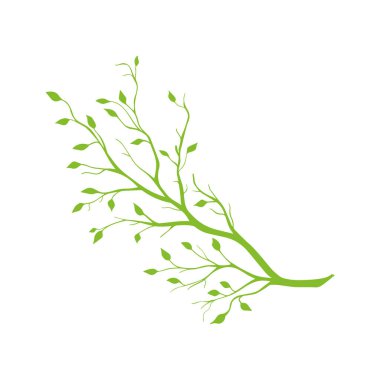 Dal ağacı illüstrasyonu yaz mevsiminde klipart doğa ormanı (124); Premium Vektörü.