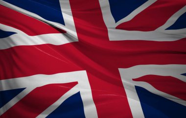 Birleşik Krallık bayrağının yakın çekimi, vatansever tasarımlar, Bağımsızlık Günü kutlamaları veya seyahat malzemeleri için mükemmel..