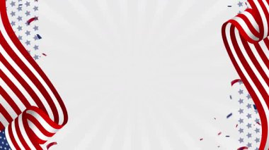 American Flag theme background. Suitable to use as title, video intro, overlay and other content with Veterans, memorial, labor, patriot, president, independence day or other us holiday