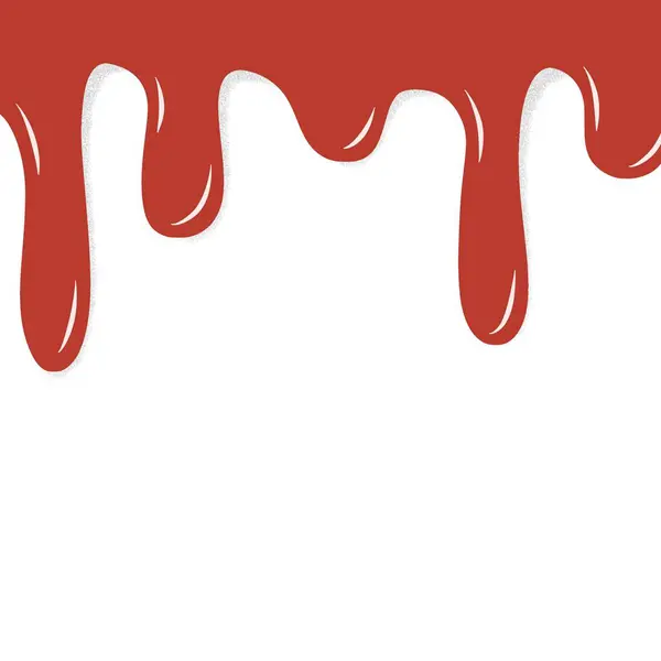 Melted red liquid illustration on white background. Minimalist abstract design perfect for backgrounds, covers, and modern templates.