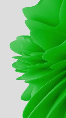 Yeşil Soyut Dalgalar Canlandırma - Organik Akış Şekilleri Döngüsü