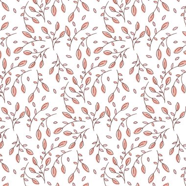 Benzer yapıda siluetler kusursuz desenler bırakır. Vektör el çizimi basit İskandinav karalama karikatür tarzında