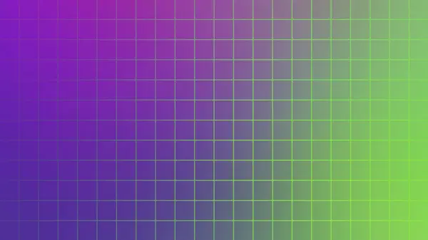 Yumuşak mordan canlı yeşile geçiş, ince bir ızgara deseni ile örtülmüş..