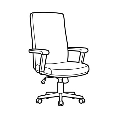 Bu klasik bir ofis sandalyesi çizimi. Boyama kitabı için mükemmel, herhangi bir renk paleti ile kolayca kişiselleştirmeye olanak sağlıyor. Yaratıcılığını serbest bırak ve bu çalışma alanını kişiselleştir..