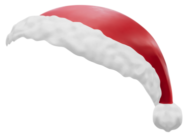 Noel Baba şapkası takın.