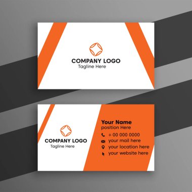 Zarif küçük siyah ve sarı kartvizit şablonu