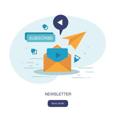 Dijital pazarlama kavramı. Düz vektör çizim.