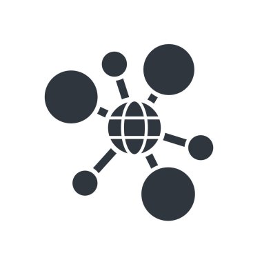 Ağ Bağlantısı Simgesi Ayarlandı. Ağ Dağıtım Pictogramı. Takım Bağlantı Sembolü. Merkezi Veri Ağı Temsilcisi. Ağ İnbot Amblemi. Bağlantı simgesi.