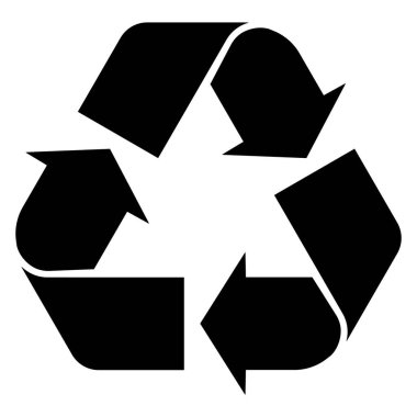 Recycle symbol. Reusing icon. Zero waste ecology arrow illustration isolated. Recyclable sign.