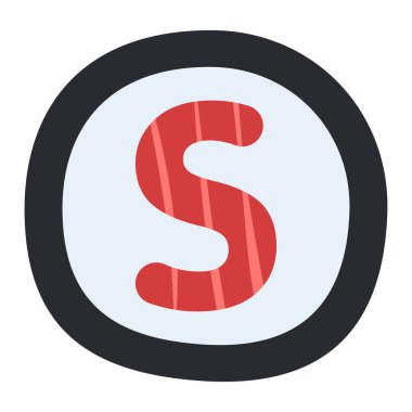 Sushi logotype. Sushi delivery logo. Sashimi illustration. Asian eatery menu symbol. Seafood bar vector icon isolated.
