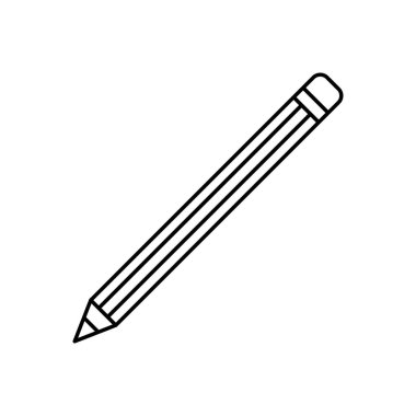 Pencil icon. Pencil vector illustration isolated.