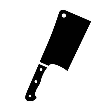Cleaver icon. Chopper vector illustration isolated. Chef knife symbol. Butcher blade sign.