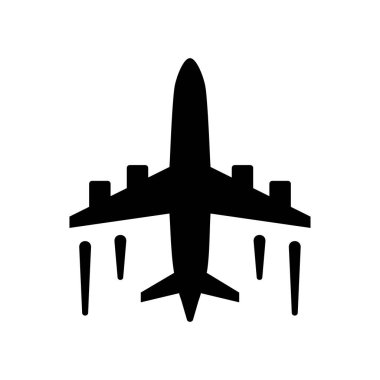 Plane icon. Airplane vector illustration. Airline flight vector illustration. Aviation aeroplane symbol. Air forces concept. Travel jet sign isolated.