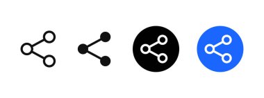 Share icon. Share button. Connection symbol. Network pictogram. Communication sign. Link web interface element vector illustration. Share on social media button isolated concept.