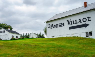 Amish ülke farm barn alan tarım Lancaster, PA
