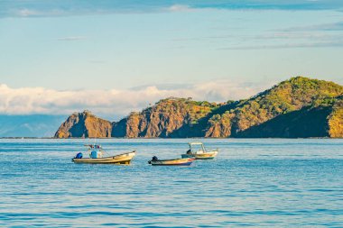 Hermosa beach, Costa Rica - December 14, 2021: Beautiful sunrise at Playa Hermosa, Costa Rica, Pacific coast. High quality photo.