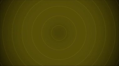 Pürüzsüz sarı gradyan tonları içeren minimalist eşmerkezli daire animasyonu. Yaratıcı video projeleri için modern bir arkaplan, soyut hareket grafiği, meditasyon görsel veya dijital tasarım unsuru olarak mükemmel.