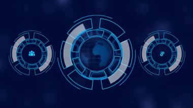 İş, teknoloji, internet ve ağ konsepti. Genç işadamı geleceğin sanal ekranı üzerinde çalışıyor ve yazıyı görüyor: Risk