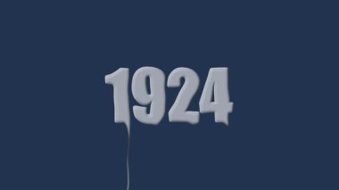 1924 metin arkaplan animasyon sıvı sistemi. Parlak sıvı metin canlandırması, renkli arkaplan.